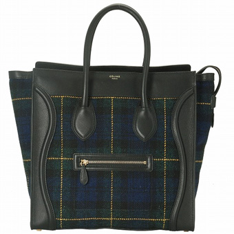 CELINE セリーヌ バッグ コピー ボックス型 トートバッグ 16398 2JBP 07MI ブルー 金具：ゴールド